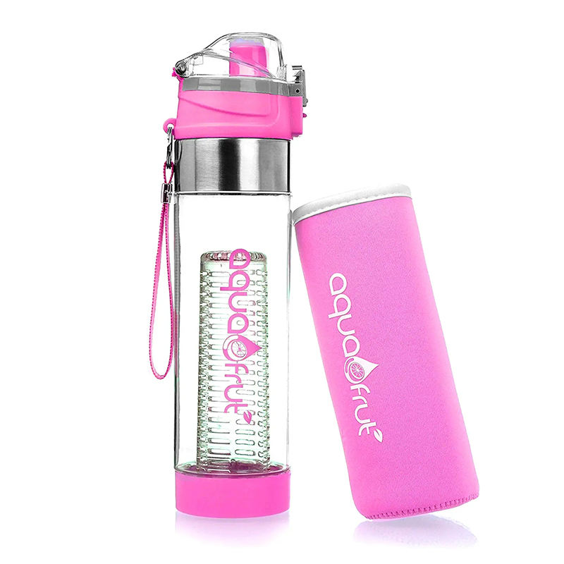 Wholesales 700 ml Customization Bpa Free Plastic Tea Strainer Sport Bottle Fruit Infuser Water Bottle
