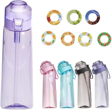 Custom Logo 650Ml Plastic Tritan Gym Sports Flavour Air Scent Fruit Flavor Drink Bottle Flavored Water Bottle With Flavor Pod