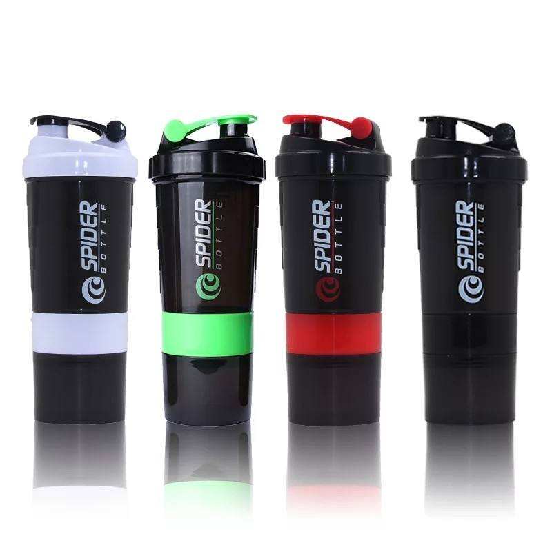 Skaka Flaska Custom Color 600Ml Water Bottles Plastic Protein Shaker Bottle With Powder Holder