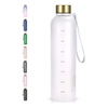 32oz BPA FREE LEAKPROOF DRINKING WATER BOTTLE WITH TIME MARKER and RPOE for OUTDOOR and SPORT
