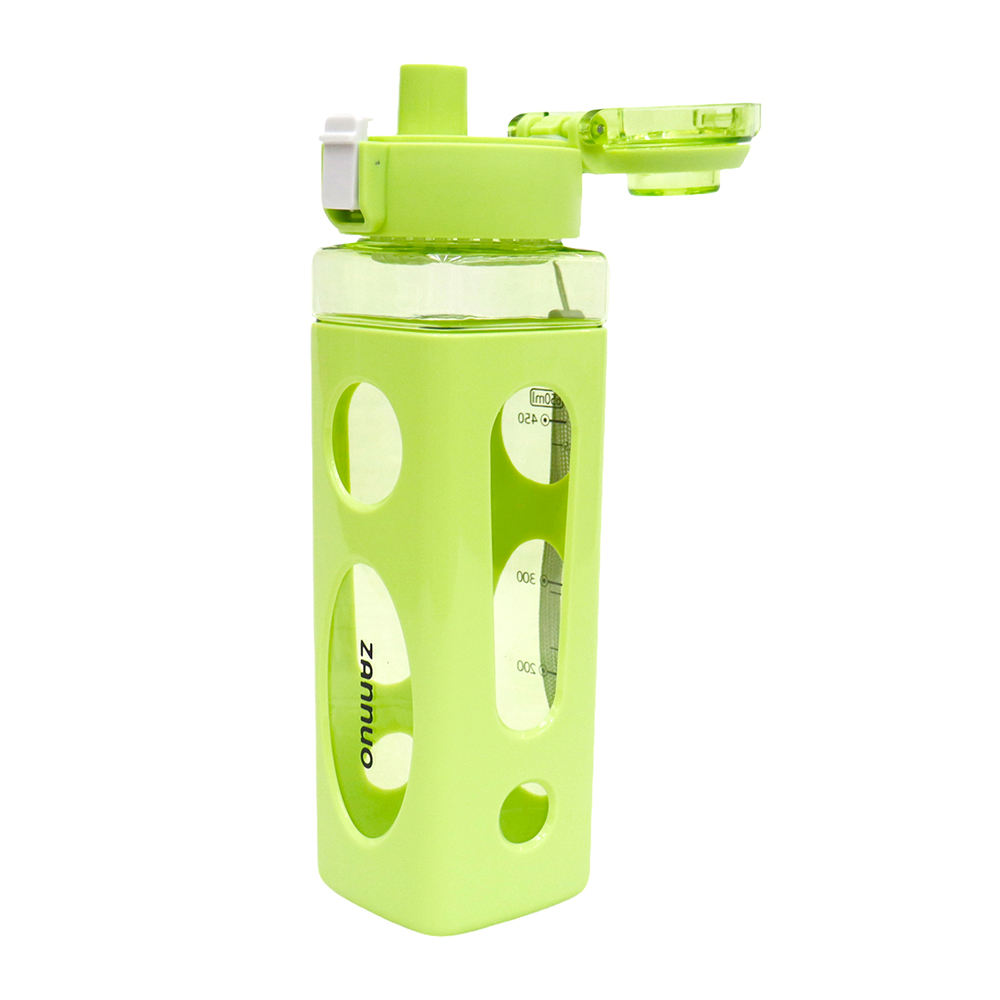 650ml Summer New Outdoor Exercise Fitness Portable Square With Rope Wholesale Custom Plastic Cup With Scale