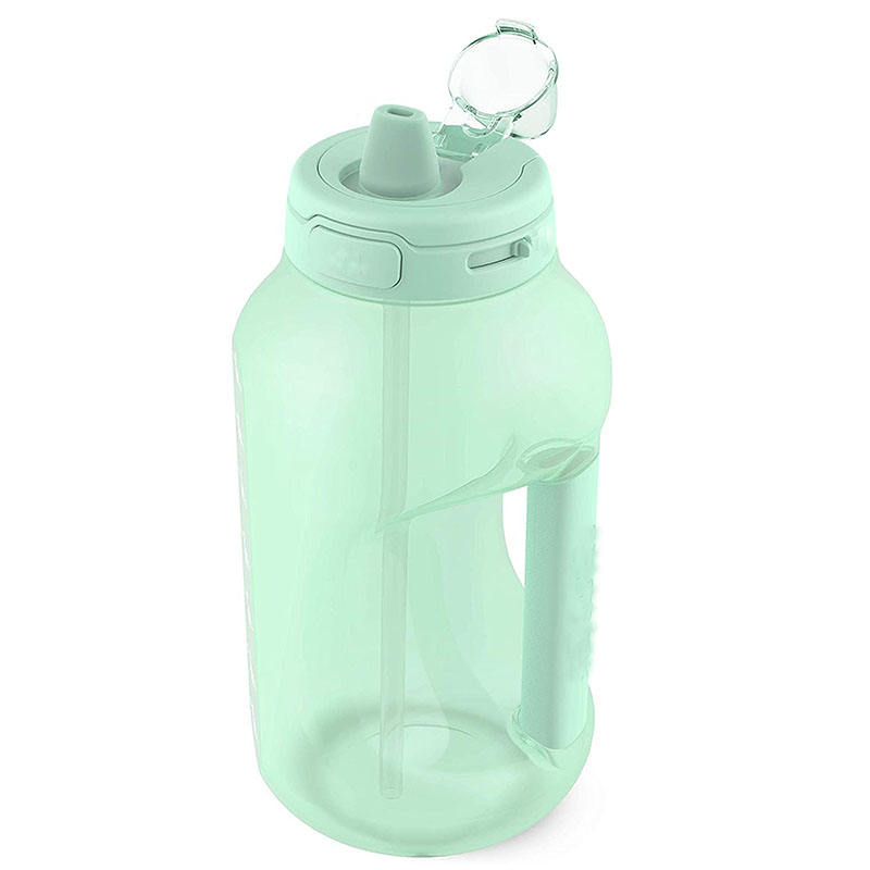 1500ml New BPA-free Handle Food Grade Straw Large Capacity Fashion Out Water Bottle
