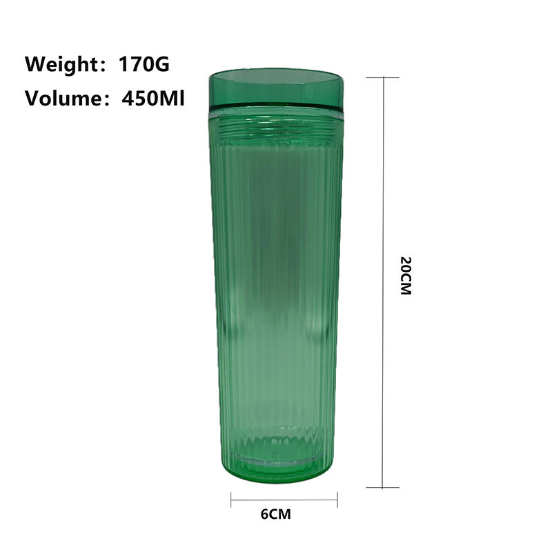 Wholesale Wide Mouth Colorful Clear Simply Reusable Modern Plastic Tumbler Cups With Lid and Straw