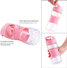 Popular Kids 400ml Wide Mouth Tritan Silicone Grip Plastic Drinking Water Bottle with Straw Lid
