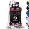 2.2L Half Gallon Transparent Gym Sports Motivation Large Bpa Free Plastic Custom Water Bottle with Straw Lid Time Marker