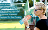 Outdoor Gym Custom Motivational Time Marker Reusable 32oz Sports Tritan Plastic Water Bottle