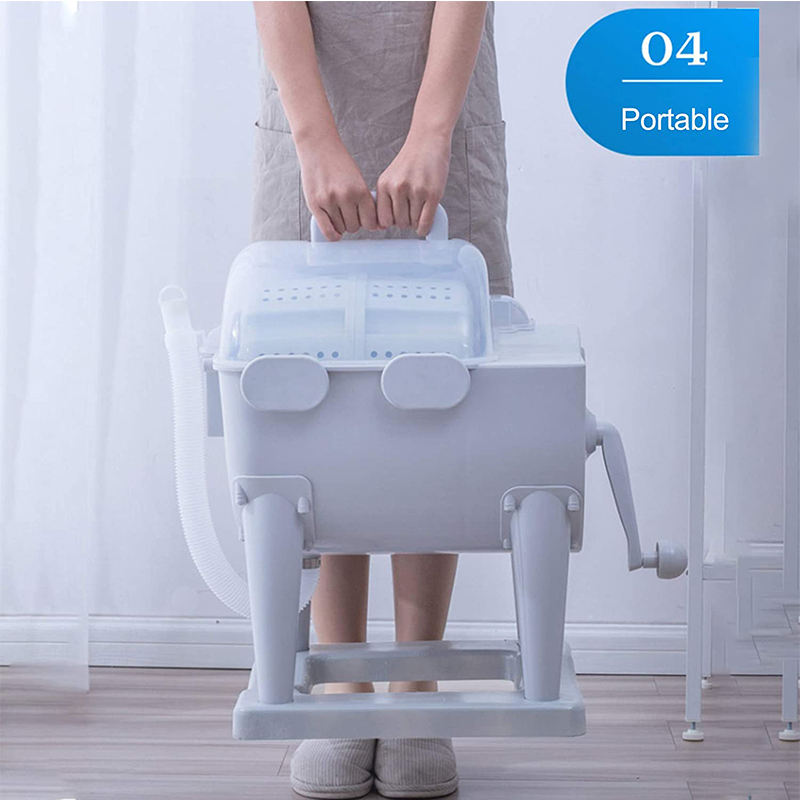 New Product Portable Manual Plastic Dewatering Basket Removable Washing Machine