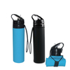 Food Grade 600ML Silicone Travel Camping Folding Water Bottle