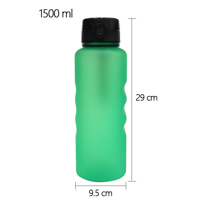 Oem Custom Logo 1.5L Leakproof Big Size Plastic Sport Sports Water Drinks Bottle With Strap