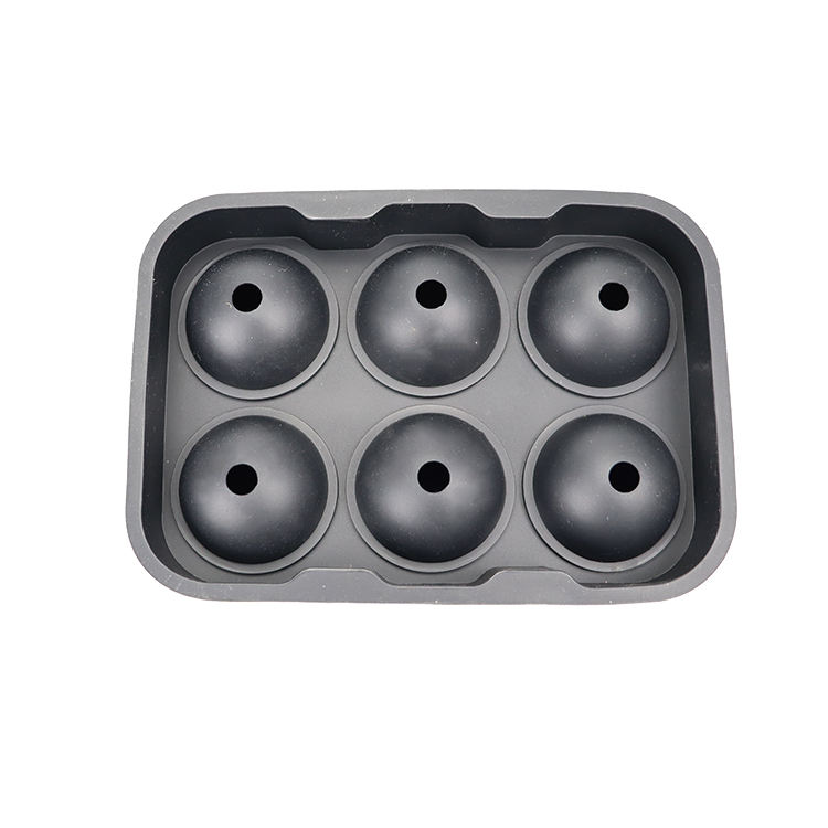 Sphere Silicone Ice Mold Silicone Bpa Free Reusable 4 Cavity Round Sphere Shape Mould Silicone Ice Ball Mold Tray for Whiskey