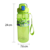26oz Customize the Color and logo 800ml Plastic Water Cup with Straw and Cartoon Style Silicone Anti-scalding Ring