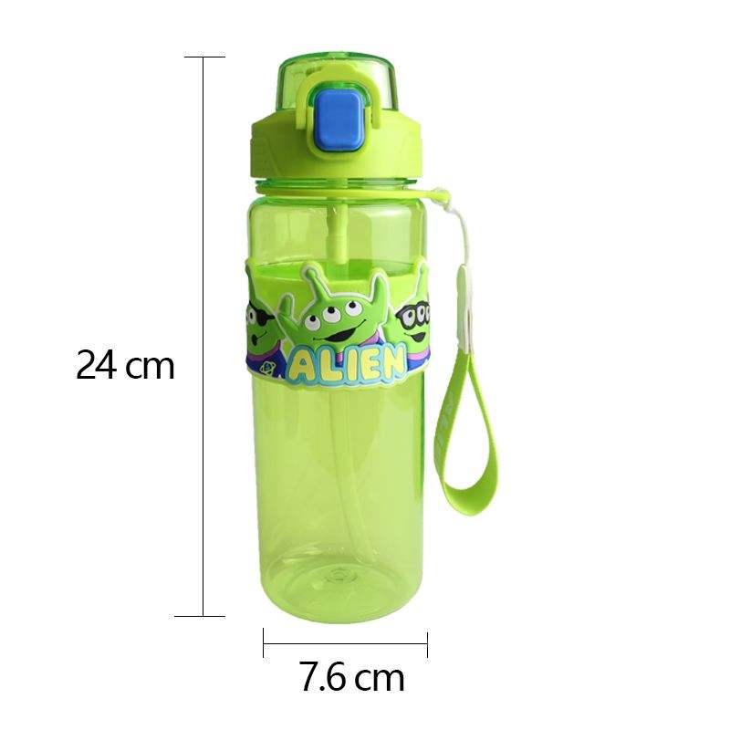 26oz Customize the Color and logo 800ml Plastic Water Cup with Straw and Cartoon Style Silicone Anti-scalding Ring