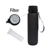 Solid Color 34oz Large Capacity Fitness Plastic Water Cup Easy to Clean and Comes with a Strainer