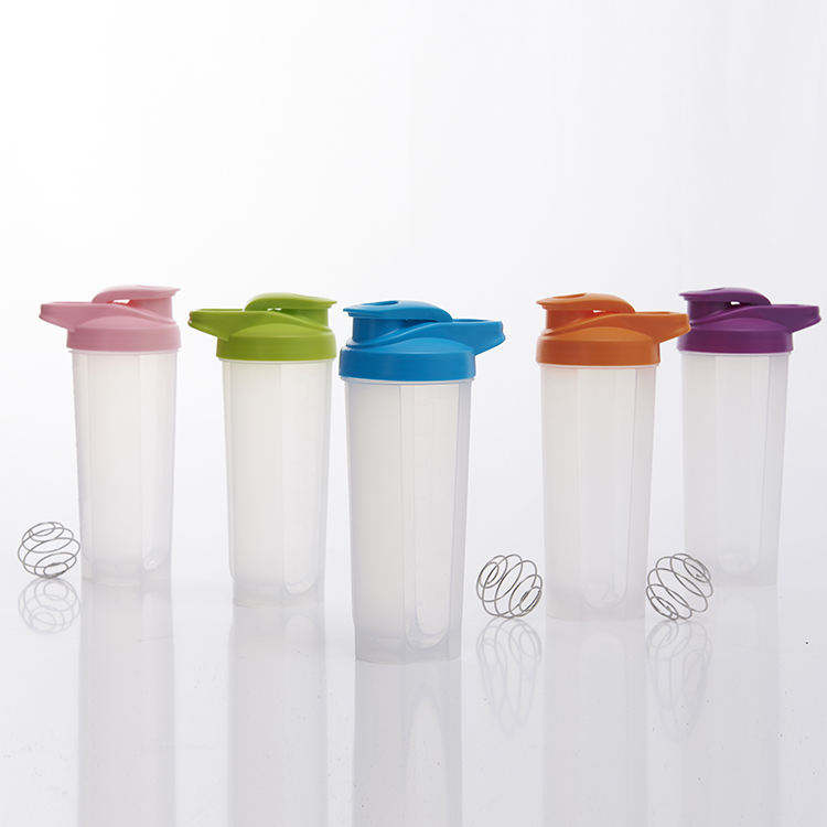 Customize 24oz Plastic Shaker Bottle BPA Free Sport Gym Leakproof Protein Shaker Bottle with Stainless Steel Ball