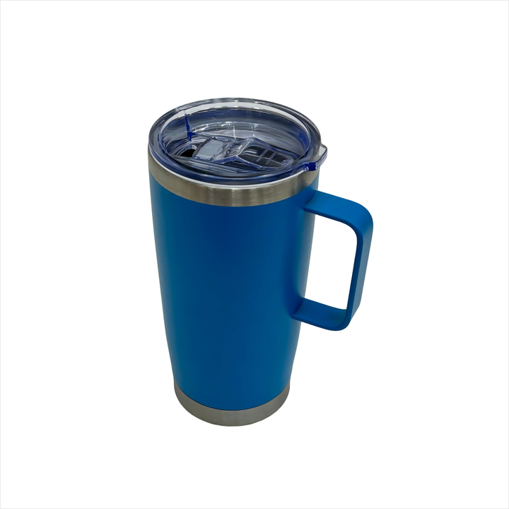 16oz New Custom Color Office Coffee Stainless Steel Mug with Lid Handle Reusable Double Wall Insulated Tumbler