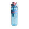 32oz Eco Friendly Wide Mouth with Straw and Handle Rope Portable Plastic Water Bottle Anti-slip Silicone Ring