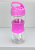 400ml BPA Free Custom Logo Tritan Kids Water Bottle With Silicone Sleeve and Straw