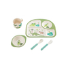 Reusable Eco-friendly Bamboo Fiber Feeding Set Tableware Set