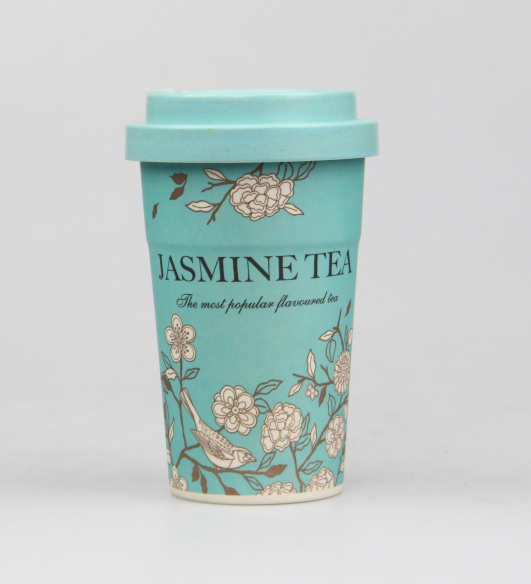 Customize Reusable Bamboo Fiber Coffee Cup Water Bottle Coffer Cup