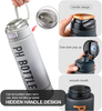BPA Free 32 Oz Plastic Sports Bottle Leak Proof 1 Liter Motivational Water Bottle with Time Marker