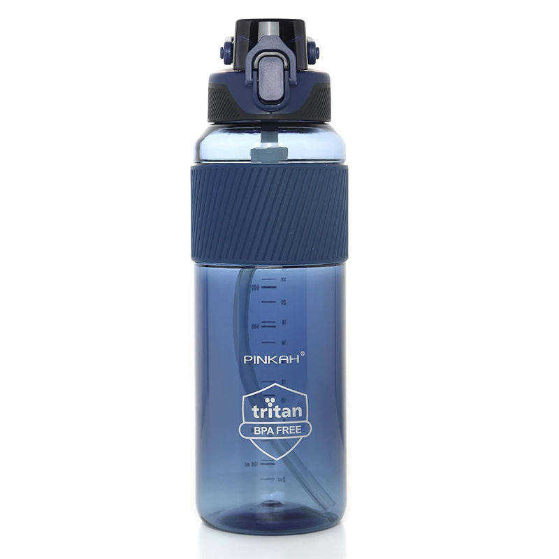 BPA Free Tritan Bottle 34OZ Plastic Custom Gym Fitness Sport Water Bottle With Straw