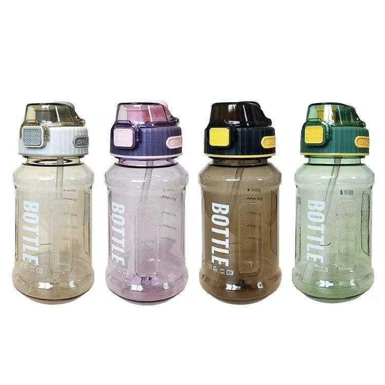 26oz BPA Free Custom Portable Large Capacity Adult Kids Sport Gym 800ml Plastic Water Bottle with Logo Silicone Suction Nozzle