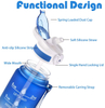 Hot Selling 32oz BPA Free Tritan One-click Fast Motivational Frosted Gradient Color Sport Water Bottle