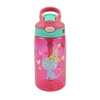 16oz Kids Toddler Motivational Gradient Cute Print Leakproof Water Bottle with Straw