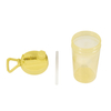 17oz New Portable Dual-spout PP Water Bottle with Direct Drink & Straw Suitable for Hot and Cold Mini Cup