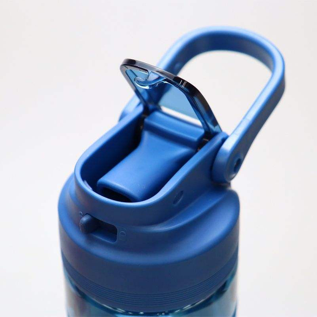 Wholesale BPA Free 24oz Motivational Custom Logo Non SlipTritan Plastic Running Water Drink Bottle with Straw with Handle