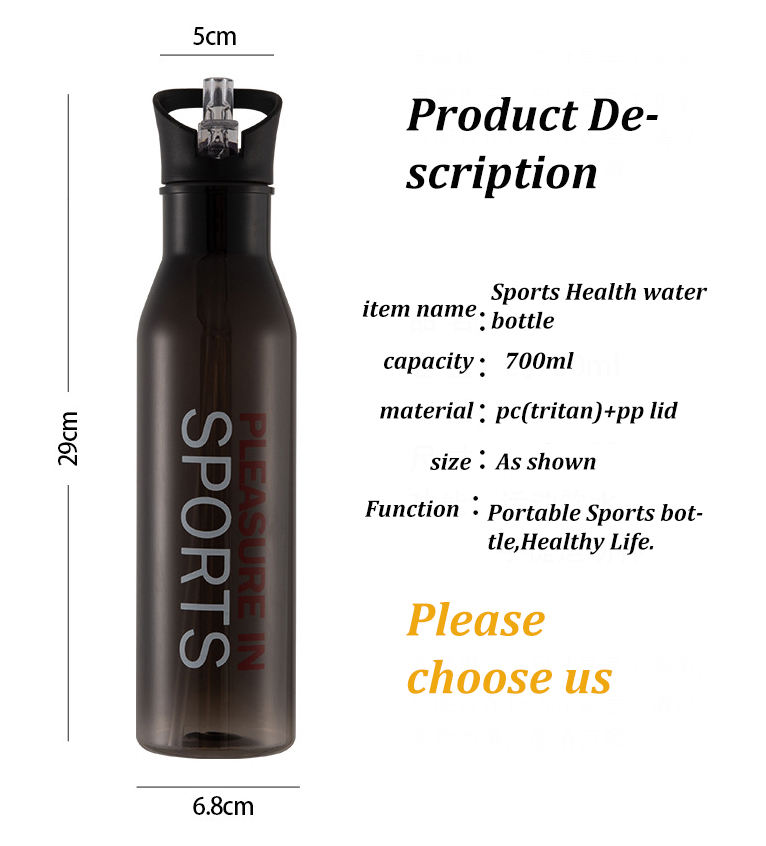 700ml 24 Ounce Custom Logo Sports Cycling Mountain Bike Drink Bottle Bicycle Plastic Water Bottles