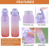 650Ml Outdoor Ecofriendly Healthy Motivational Plastic Sports Water Bottle With Flavour Pods