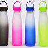 32oz Leakproof Portable Direct Drinking Gradient Colorful Gym Girls Water Bottle with Handle