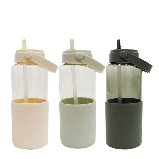 1000Mls Portable School Reusable Bpa Free Plastic Tritan Sports Water Bottle Bottles With Straw