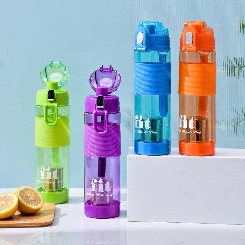 Candy Color Outdoor Sports Portable Environmentally Friendly Plastic Water Bottle With Handle