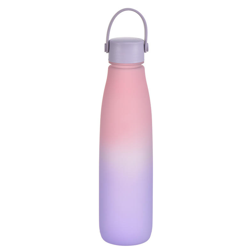 1000ML BPA Free Environment-friendly Portable Plastic Water Bottle in Candy Color WIth Handle