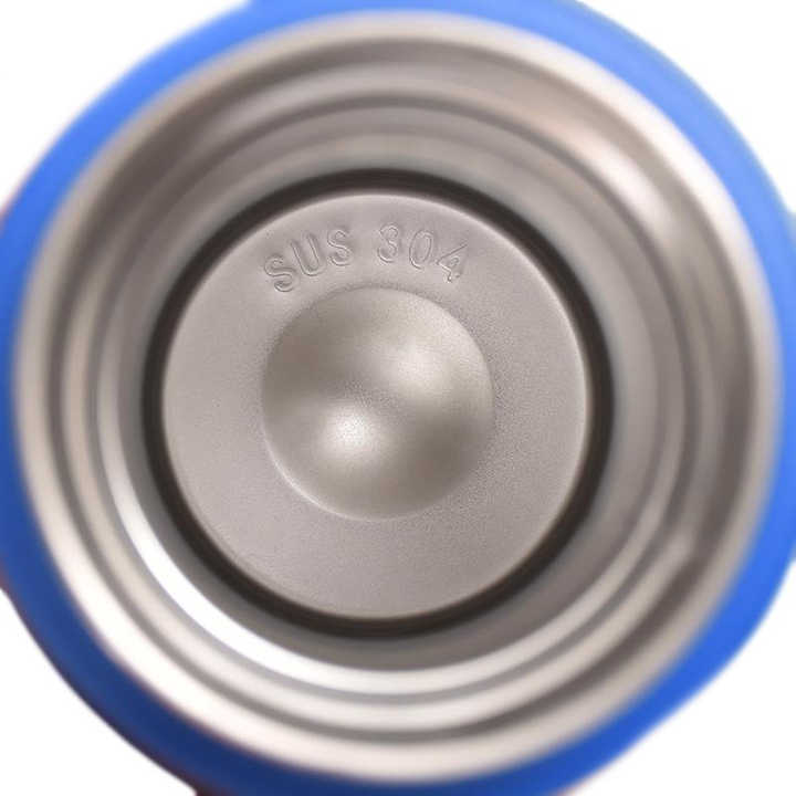 550ml Custom Logo Stainless Steel 304 Bamboo Vacuum Flask Double Wall Insulated Water Bottle With Handgrip Lid