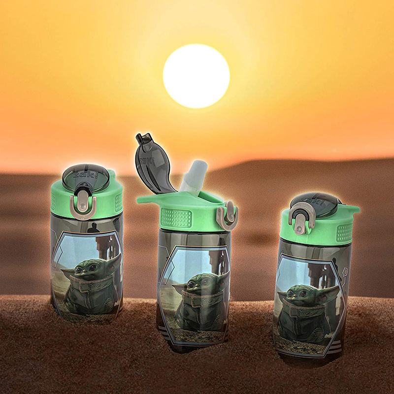420ml Custom logo Printing Mist Spray Plastic Sports Water Bottle for School Kids