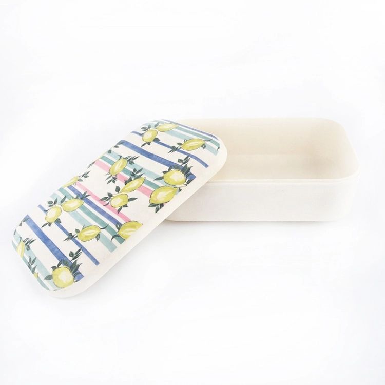 High Quality Modern Style Bamboo Fiber Lunch Box with Lid and Food Container