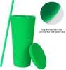 2024 Hot Sell 24oz Reusable Drinking Tumbler Double Wall Plastic Matte Tumbler With Straw