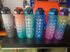 32oz Motivational Fitness Sports Tritan Water Bottle with Time Marker & Flip Top
