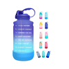 Hot Sell Large Capacity Water Bottle 1 Gallon Clear Plastic Sports Water Bottle BPA Free Custom Logo Water Jug