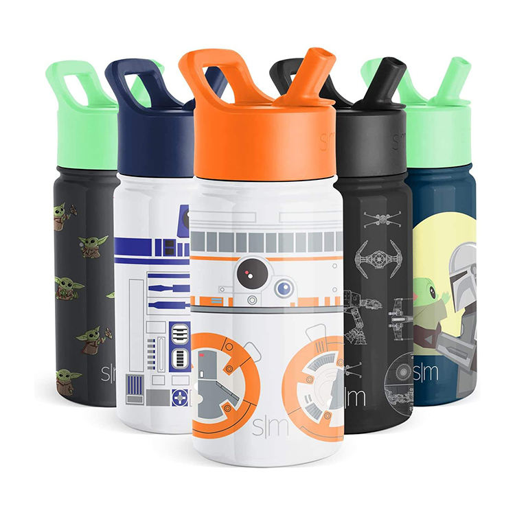 12oz 350Ml 350 Ml Cartoon Cute Plastic Water Bottle for Boys Girls Children Child Kid School