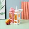 Botellas Para Agua Personalizadas Direct Drinking 1L Oem Drink Bottle Square Water Bottles for Gym