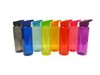 Custom logo Portable 700ml clear Plastic Drinking Suction Nozzle Straw Sports Water Bottle