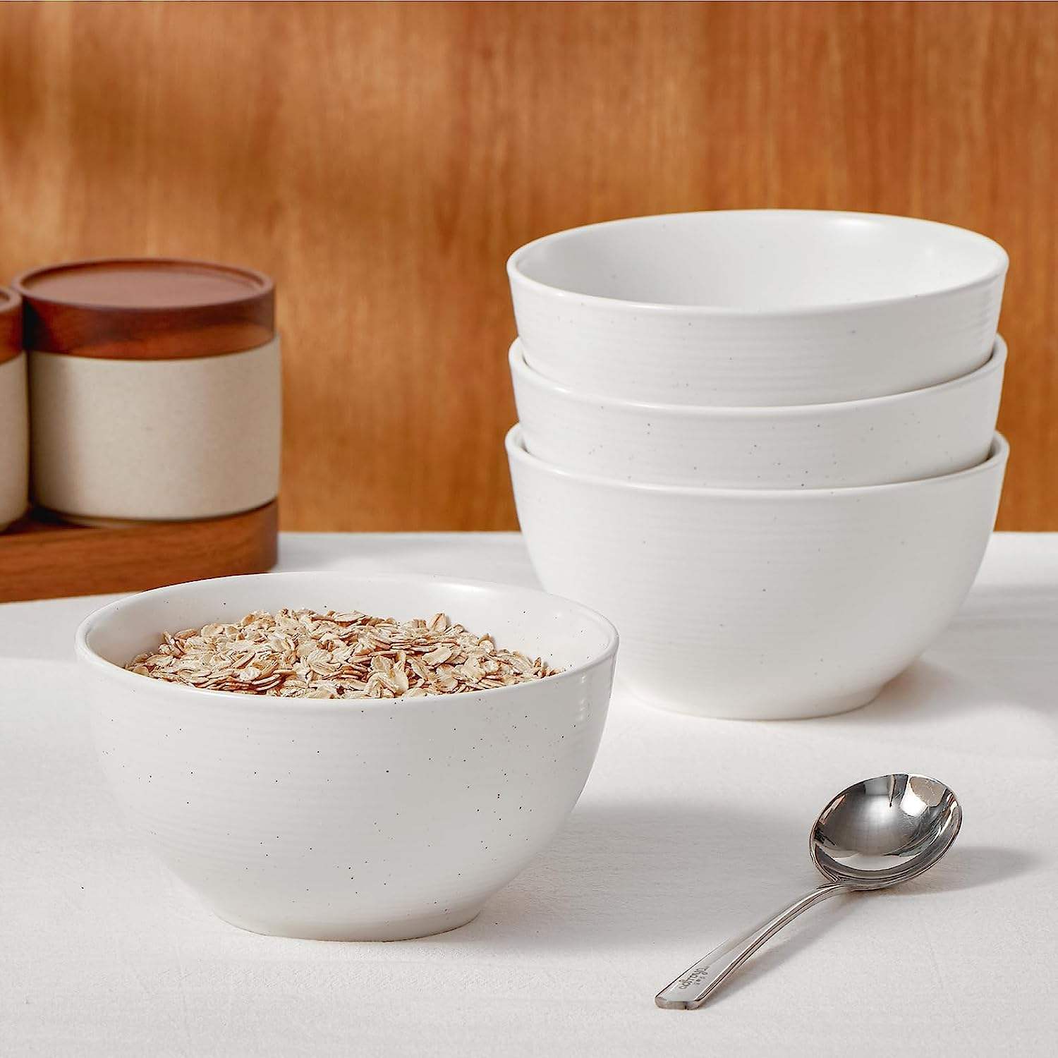 BPA FREE Unbreakable Cereal Bowls Set of 6 24 OZ Reusable Cereal Soup Bowls for KITCHEN