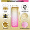 Custom Kids Water Bottle for School with Straw Chug Lid Unbreakable Leak-Proof BPA-Free Motivational Water Bottles