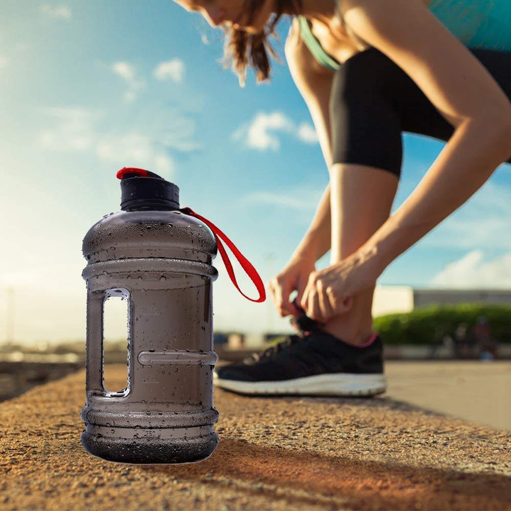 Gallon Water Bottle With Time Marker BPA Free Large Motivational Sports Water Bottle Leakproof Fitness Gym Bottle