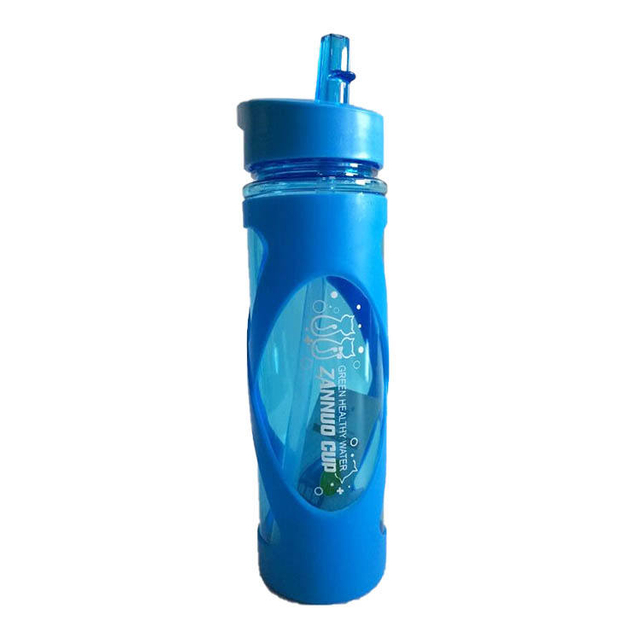Garrafa De Agua Para Viagem Modern Leakproof Custom Fitness Drink Plastic Water Bottle With Straw