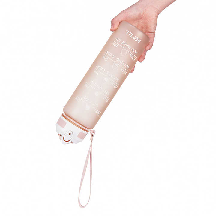 Garrafa De Agua Personalizada Bonita Botella De Agua Bpa Free Drinking Water Bottle Outdoor Clear Sports Water Bottles